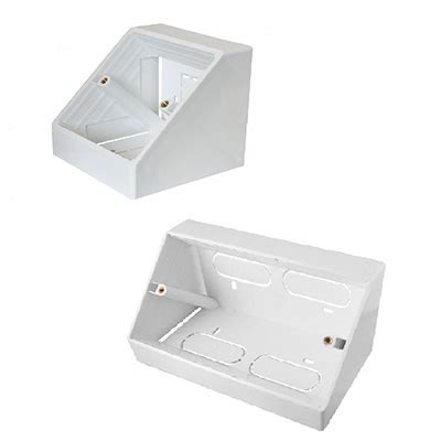 4 90 degree surface mount angle electrical box|Round Surface.